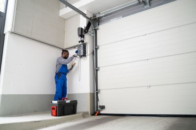 Inspecting Garage Door